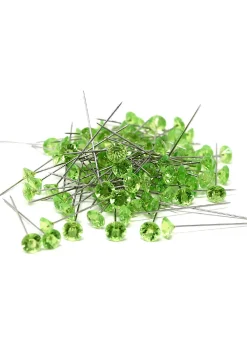 OASIS Lomey 2in Apple Green Diamante Pins, Set of 100