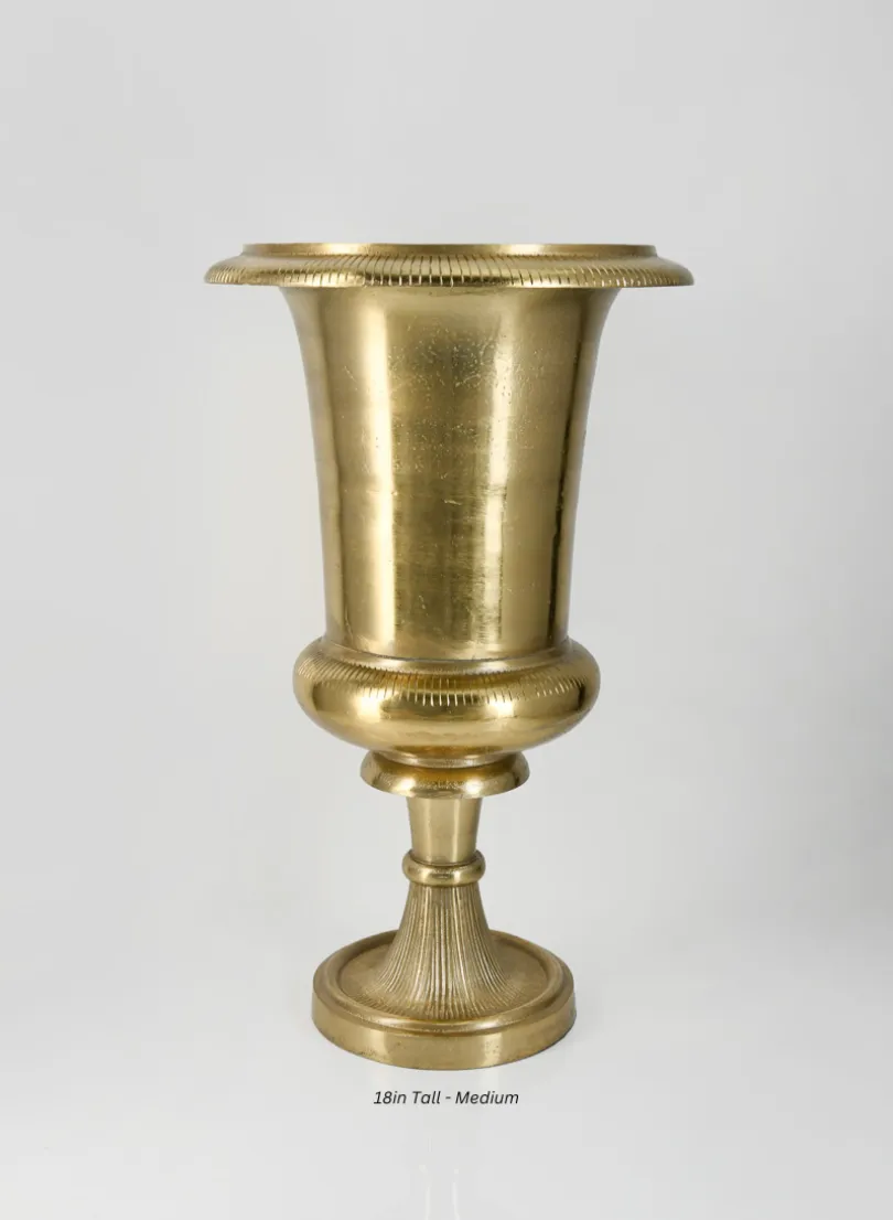 Old Gold Batiste Aluminum Urn