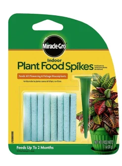 24-Pack Of 1.1oz Miracle-Gro Indoor Plant Food Spikes - 6-12-6