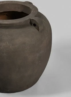 Petra Aged Black Amphora Vase