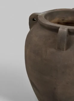 Petra Aged Black Amphora Vase