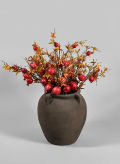 Petra Aged Black Amphora Vase
