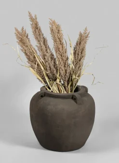 Petra Aged Black Amphora Vase