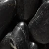 Polished Black River Stones