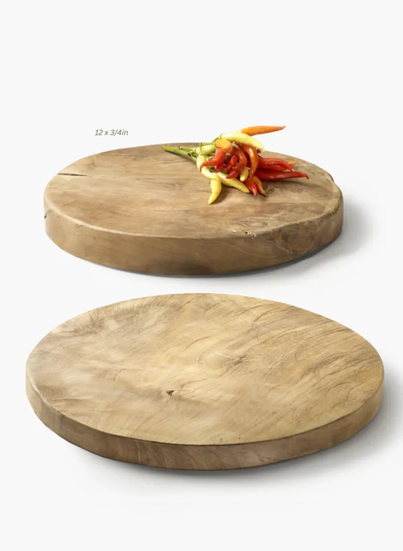 Round Teak Wood Boards