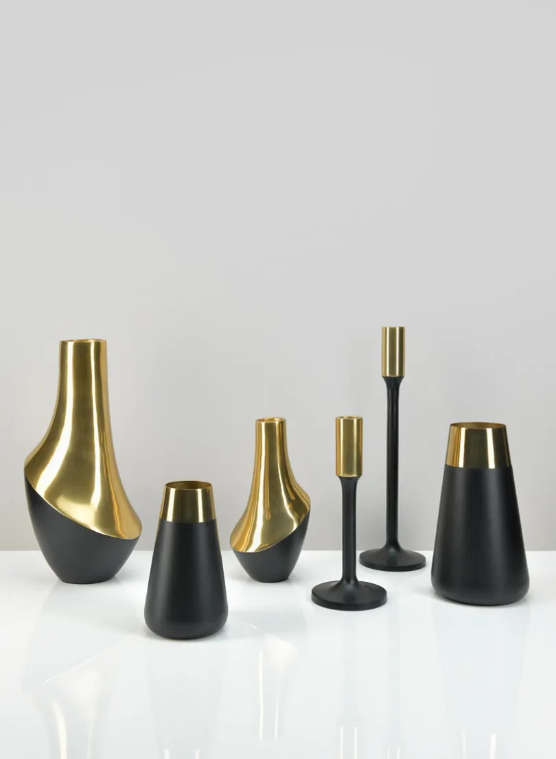 Salamanca Two Tone Steel Vase