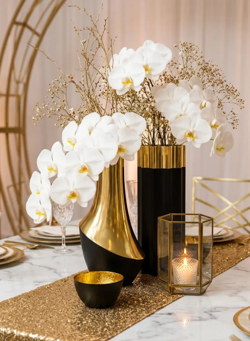 Salamanca Two Tone Steel Vase