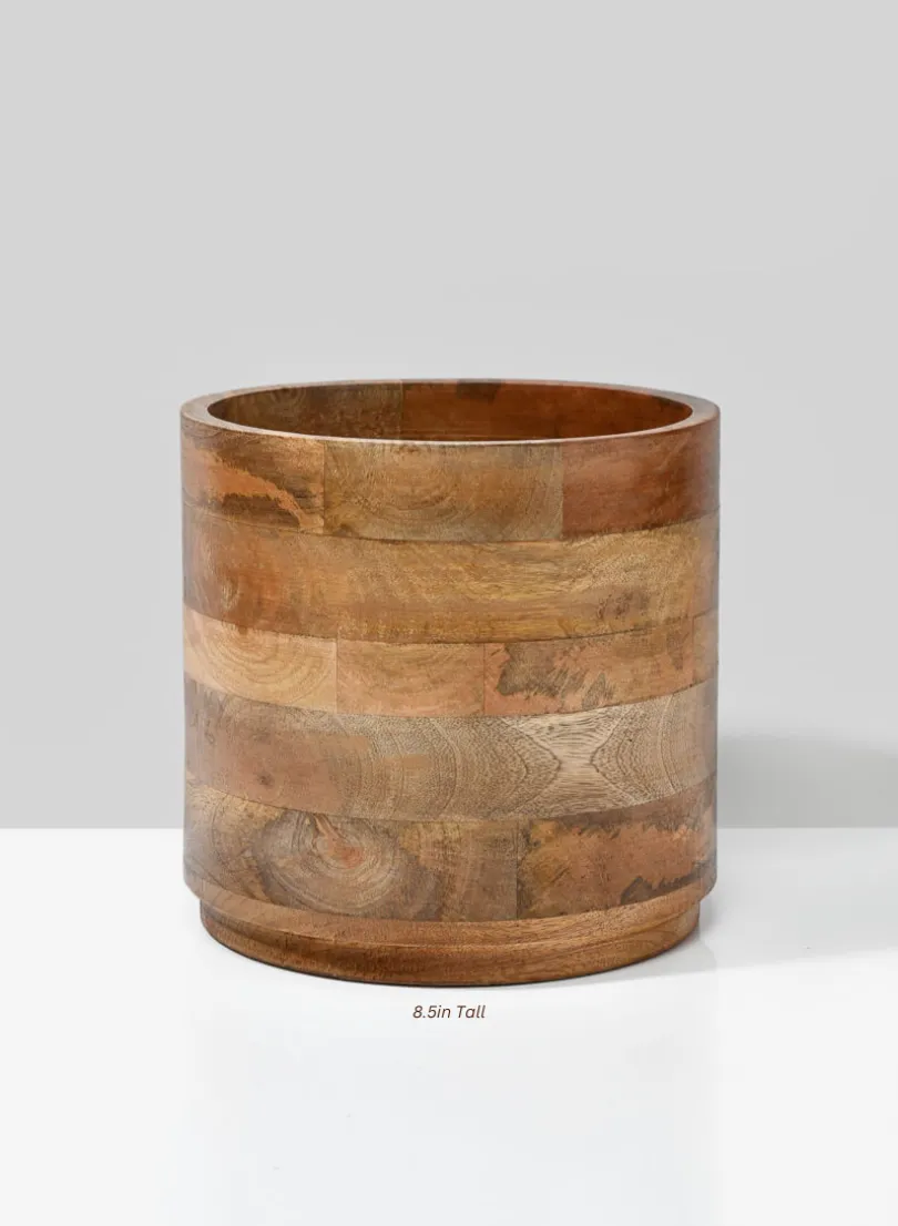 Salma Wood Cachepot