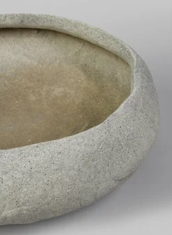 Shirak Poly-Stone Sand Beige Orchid Bowl