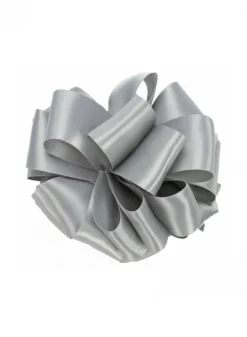 Silver Double Face Satin Ribbon