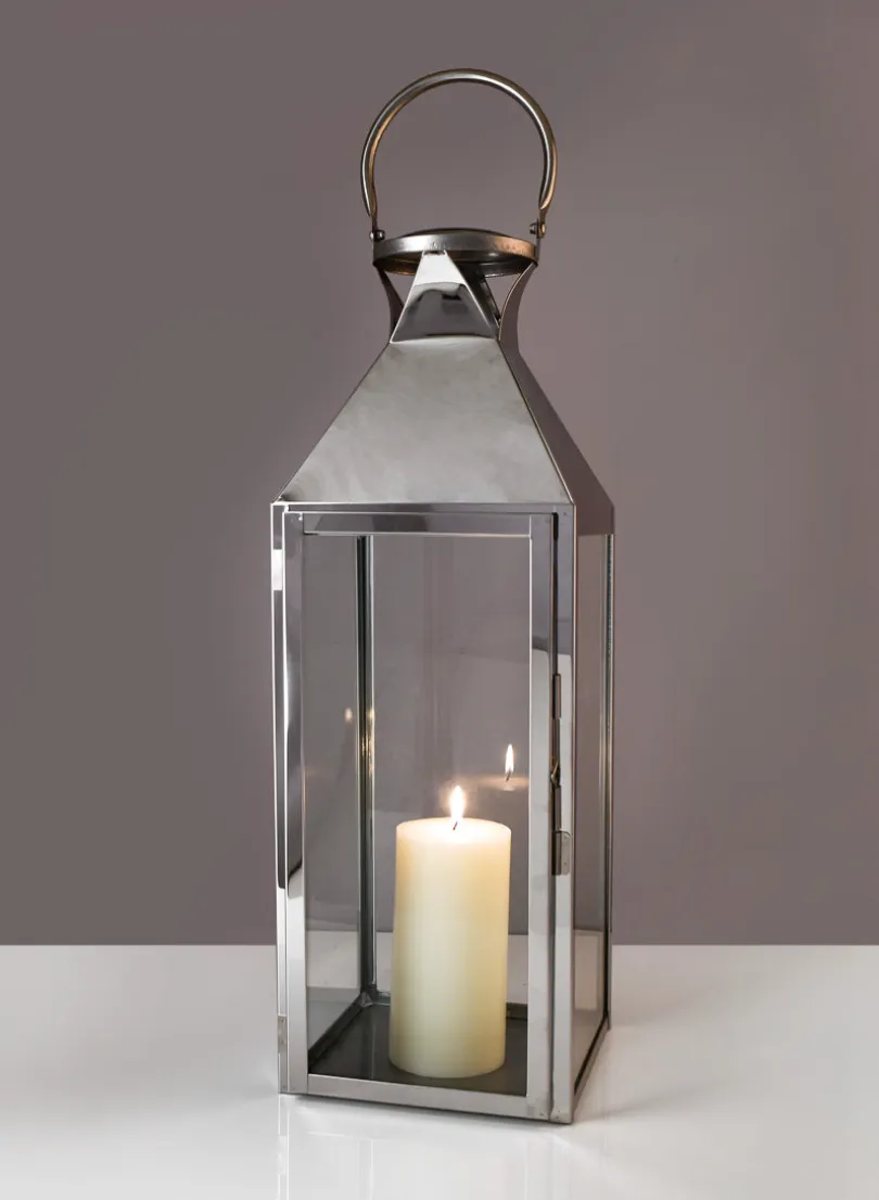 Silver Soho Stainless Steel Lanterns