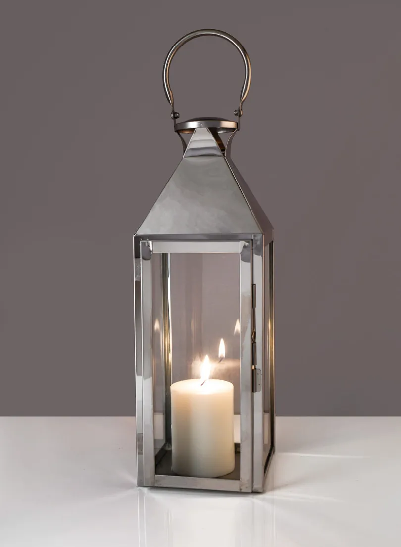 Silver Soho Stainless Steel Lanterns