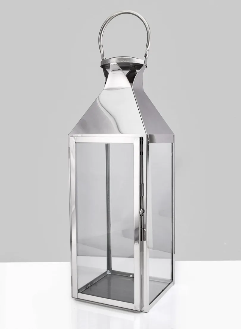 Silver Soho Stainless Steel Lanterns