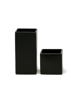 Square Matte Black Ceramic