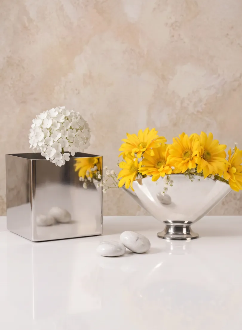Stainless Steel Cube Vase