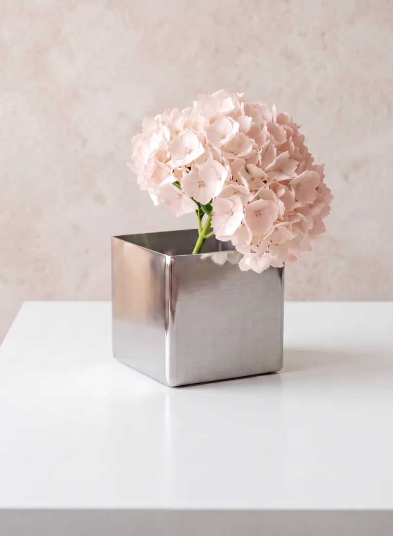 Stainless Steel Cube Vase