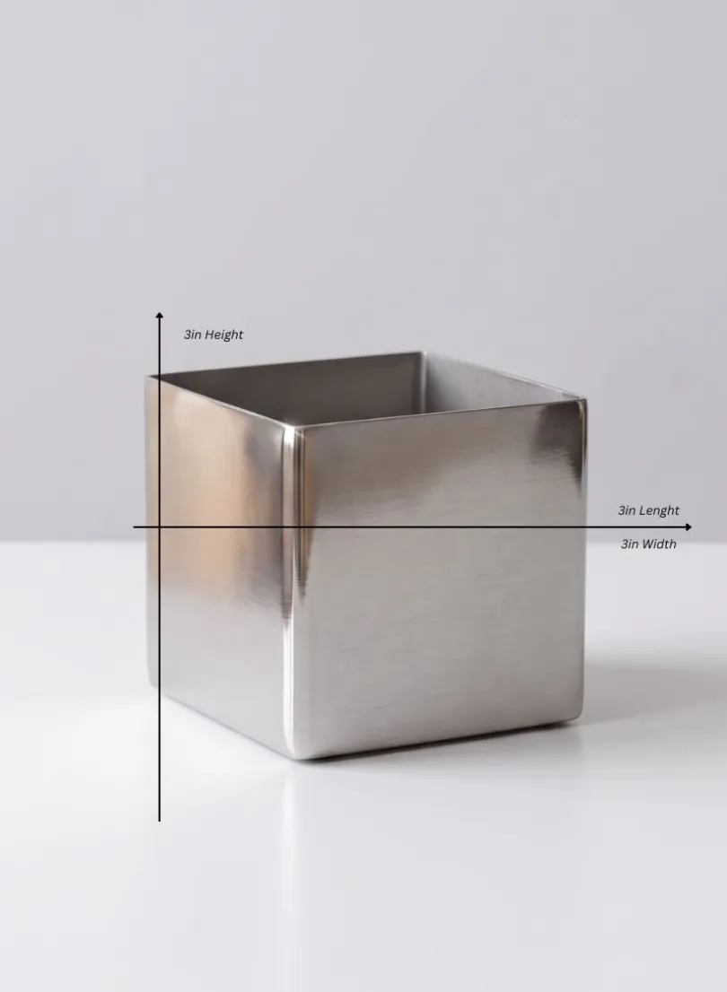 Stainless Steel Cube Vase