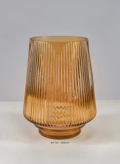Tropez Amber Glass Vase