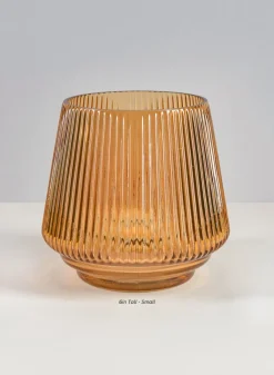 Tropez Amber Glass Vase
