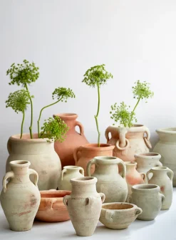 Tunisian Handmade Calyx Pot with 2 Handles