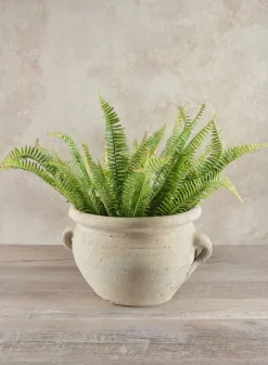 Tunisian Handmade Calyx Pot with 2 Handles