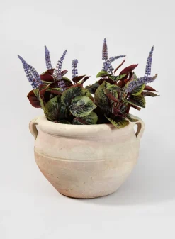 Tunisian Handmade Calyx Pot with 2 Handles