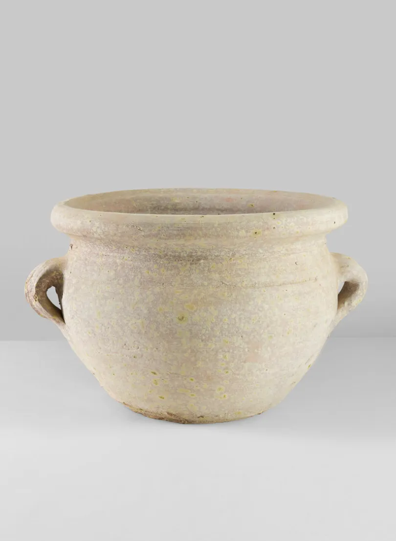 Tunisian Handmade Calyx Pot with 2 Handles