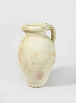 Tunisian Handmade Paros Vase with Handle