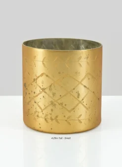 Valencia Aged Gold Mercury Glass Holder