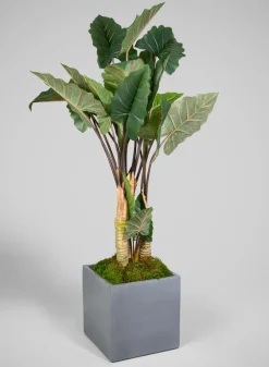 Venetian Grey All Weather Light Weight Polyresin Cube Planters