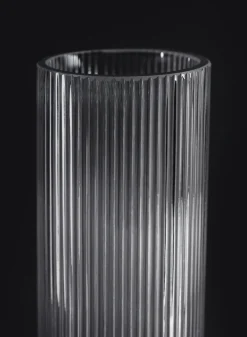 Vienna Pleated Glass Cylinder