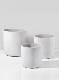 White Cycl Sandstone Pots