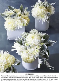 White Cylinder Glass Vases