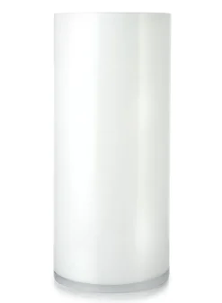 White Cylinder Glass Vases