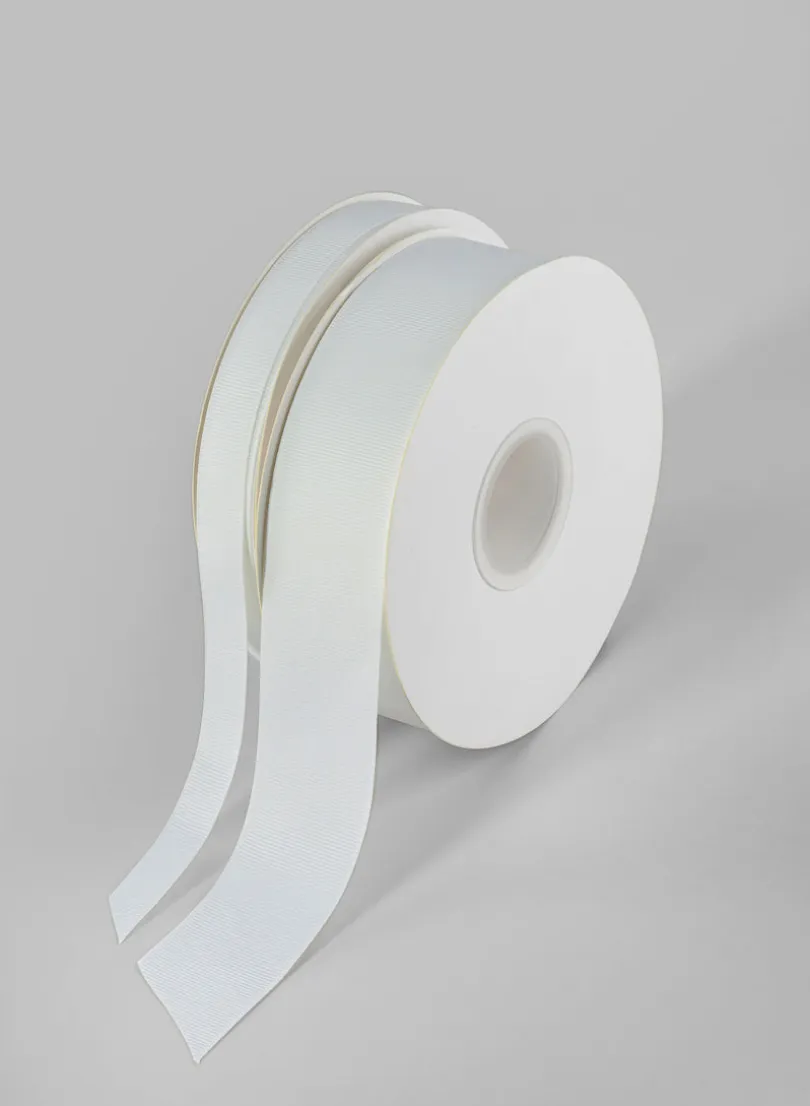 White Grosgrain Ribbon 50 Yard Spool