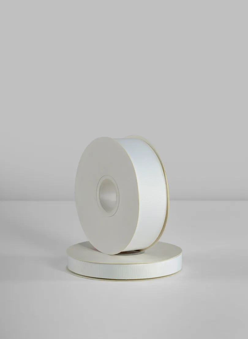 White Grosgrain Ribbon 50 Yard Spool