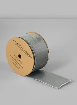 Wired Double Sided Velvet and Glitter Ribbon