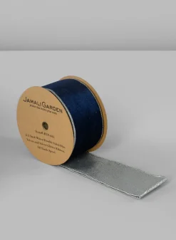 Wired Double Sided Velvet and Glitter Ribbon