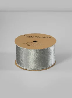 Wired Double Sided Velvet and Glitter Ribbon