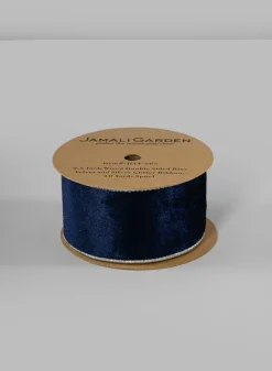 Wired Double Sided Velvet and Glitter Ribbon