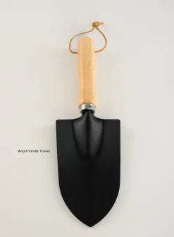 Wood Handle Tranplanter and Trowel