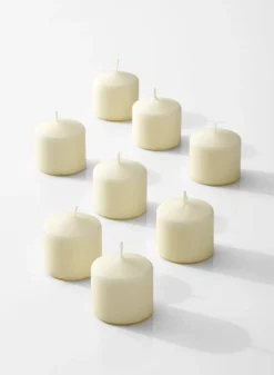 2 x 2in Ivory Pillar Candle, Set of 8