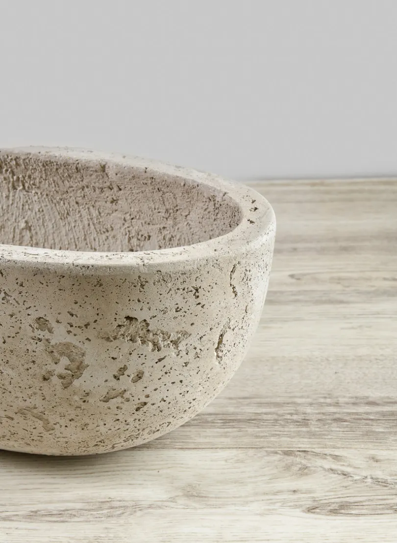 Yerevan Natural Cement Stone Oval Planters